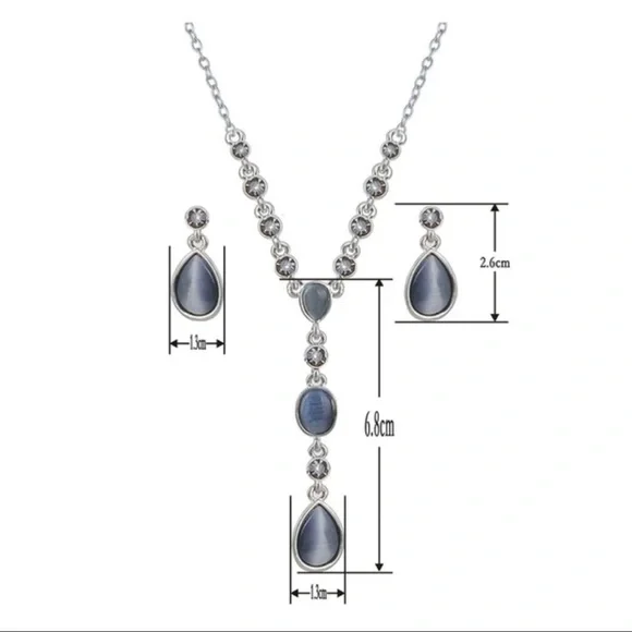 HP ❤️new New Bohemian Statement Necklace/Earring Formal Set - Picture 4 of 7